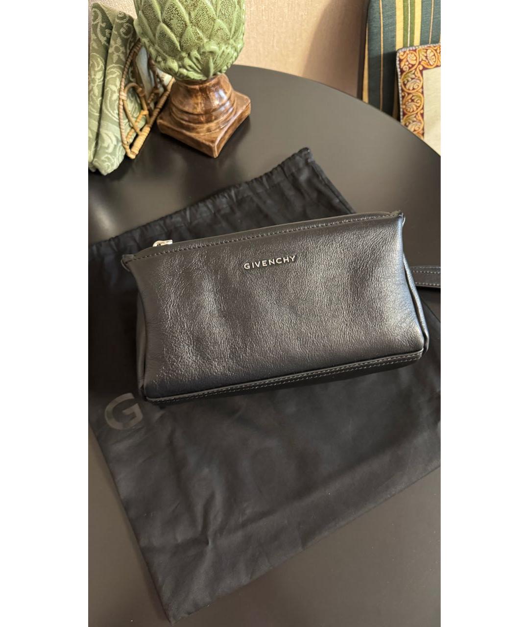 GIVENCHY Черная кожаная сумка через плечо, фото 2