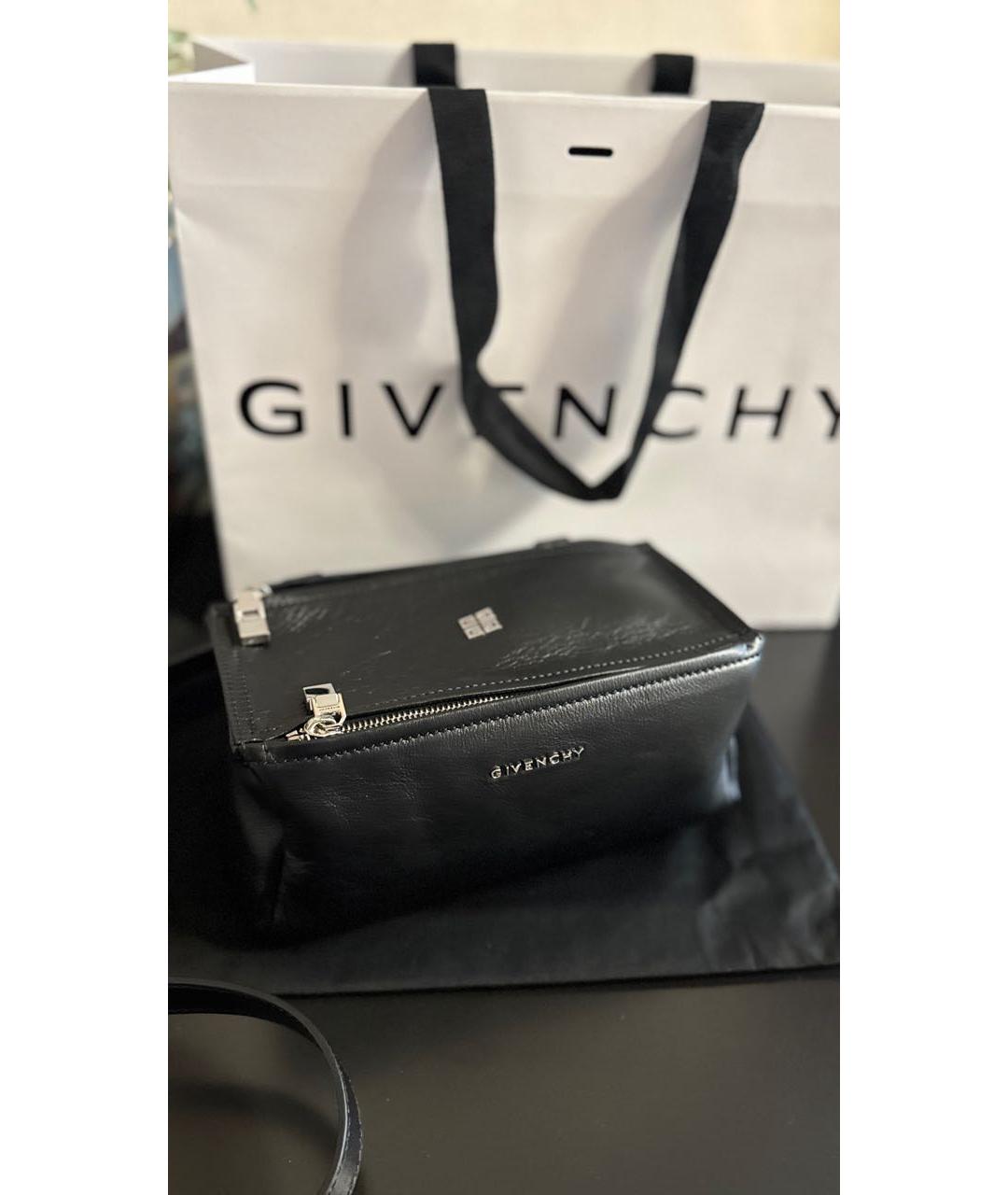 GIVENCHY Черная кожаная сумка через плечо, фото 7