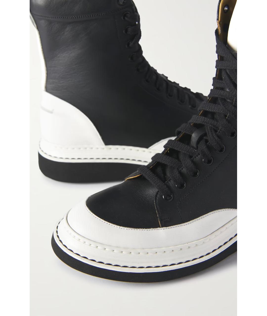 LOEWE Черные кожаные ботинки, фото 4