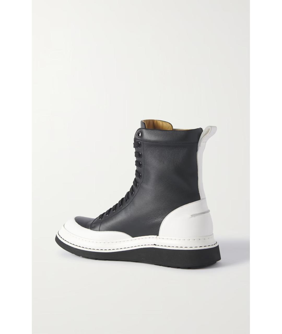 LOEWE Черные кожаные ботинки, фото 3