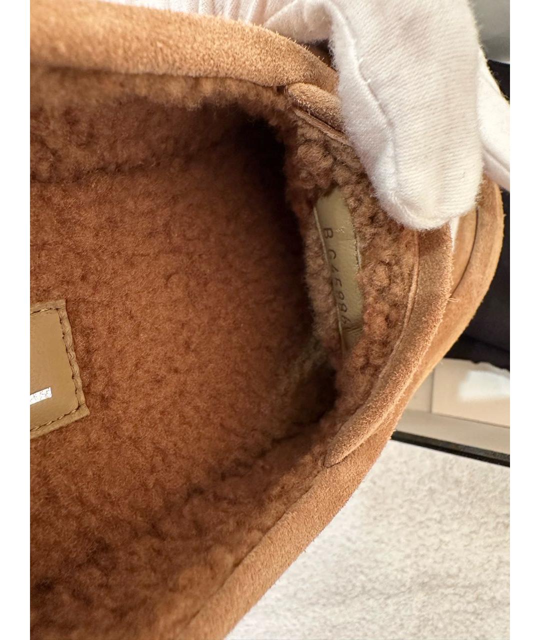 CHANEL Горчичные замшевые лоферы, фото 3