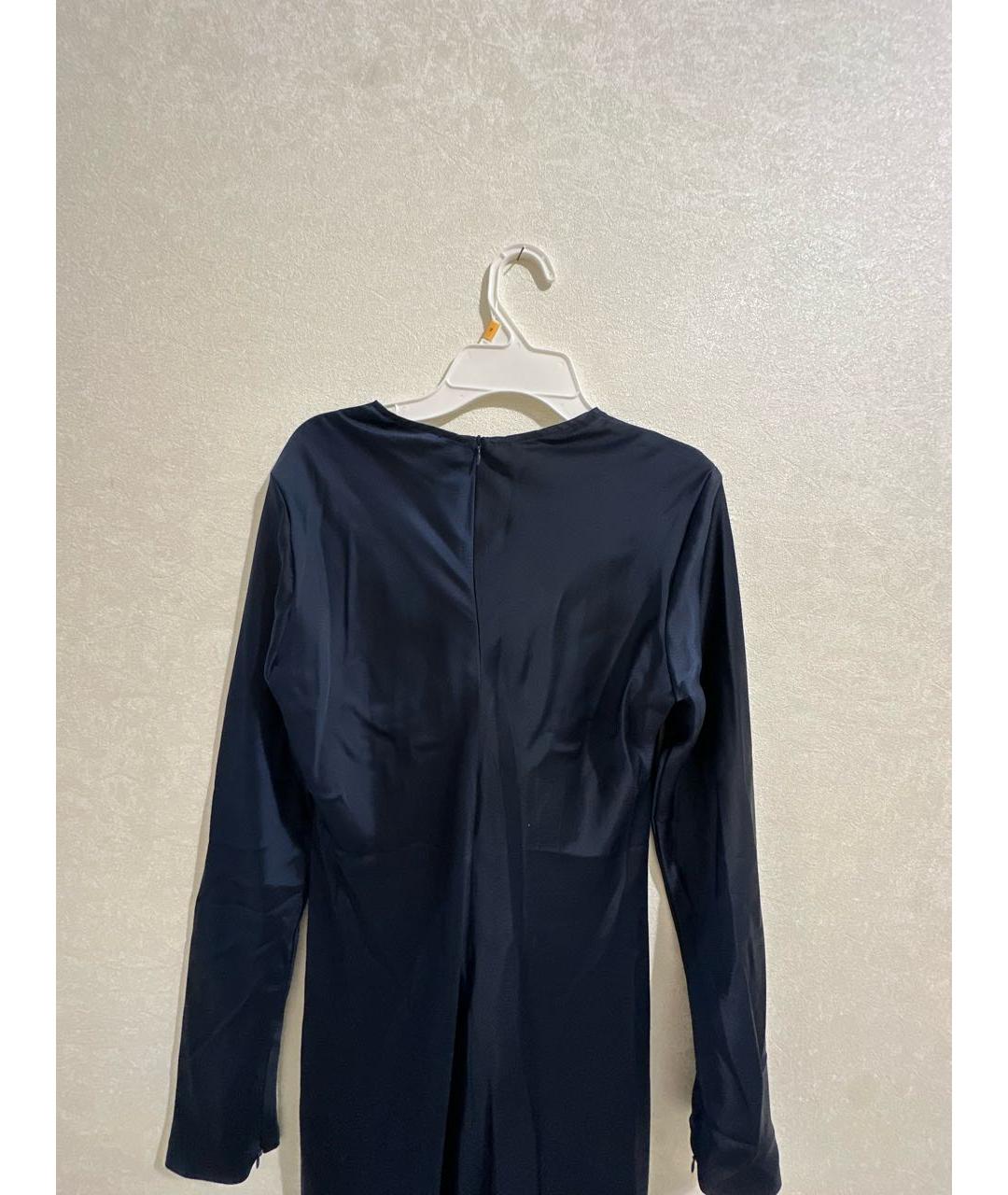 12 STOREEZ Темно-синее полиэстеровое повседневное платье, фото 3