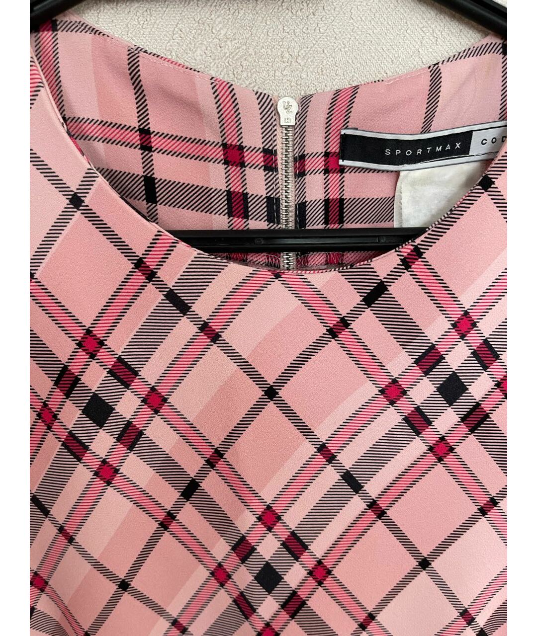 SPORTMAX Розовое ацетатное повседневное платье, фото 4