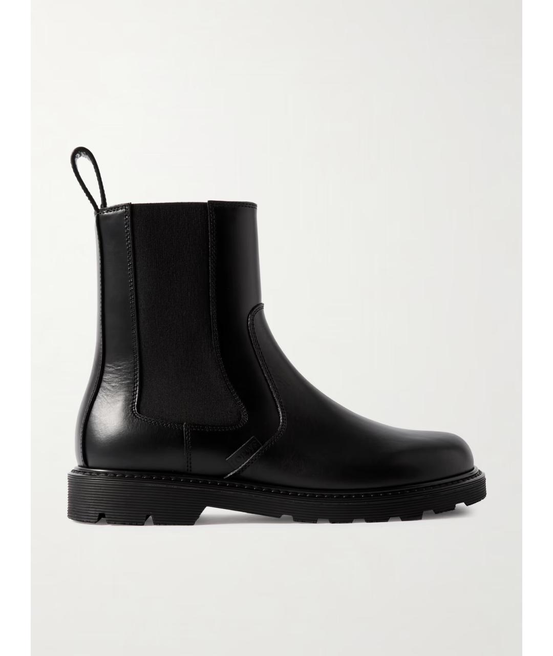 LOEWE Черные кожаные ботинки, фото 5