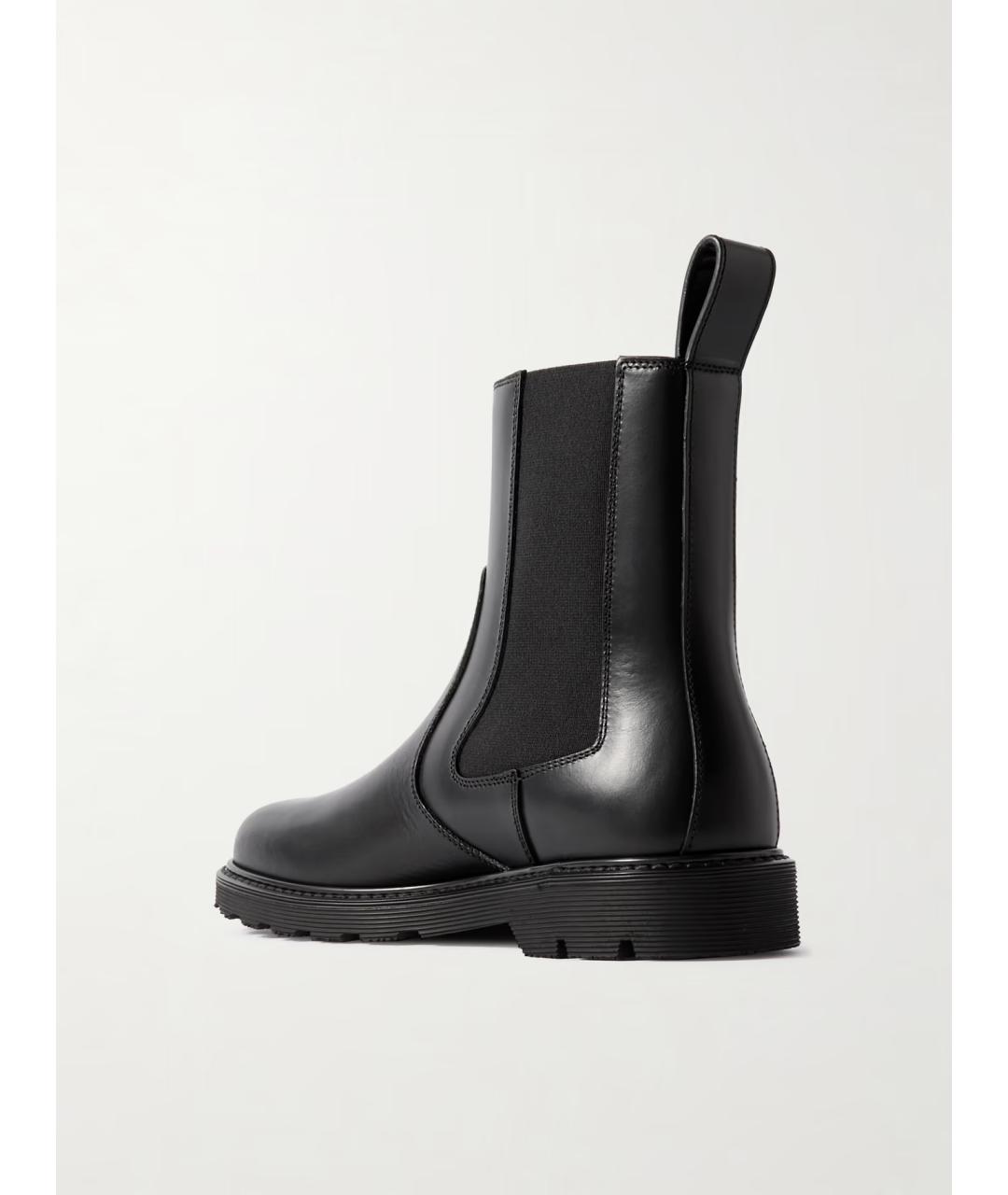 LOEWE Черные кожаные ботинки, фото 3