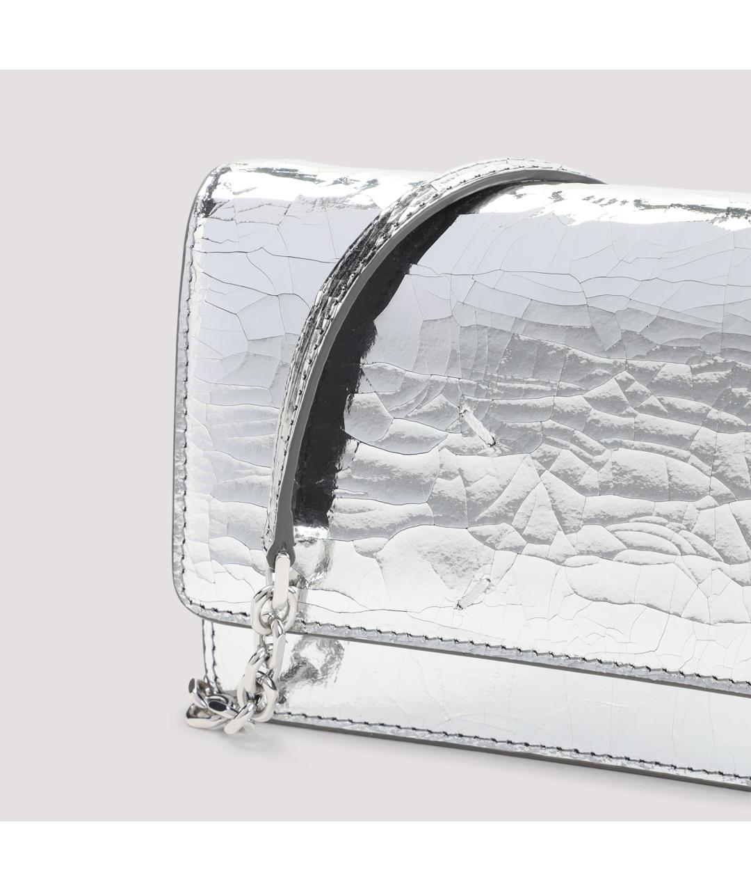 MAISON MARGIELA Серебрянный кожаный кошелек, фото 3