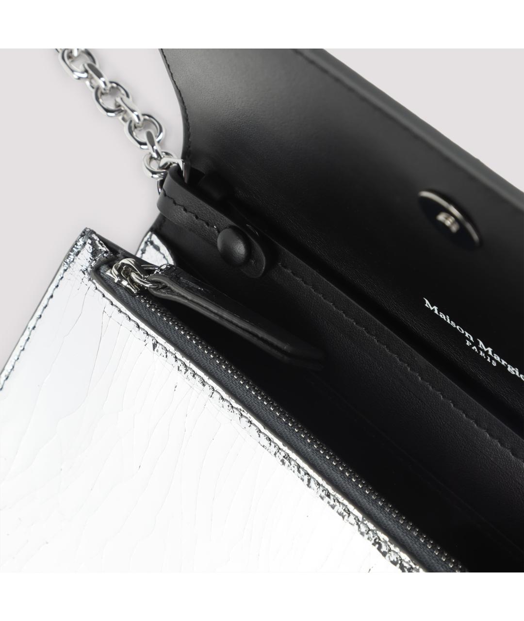 MAISON MARGIELA Серебрянный кожаный кошелек, фото 4
