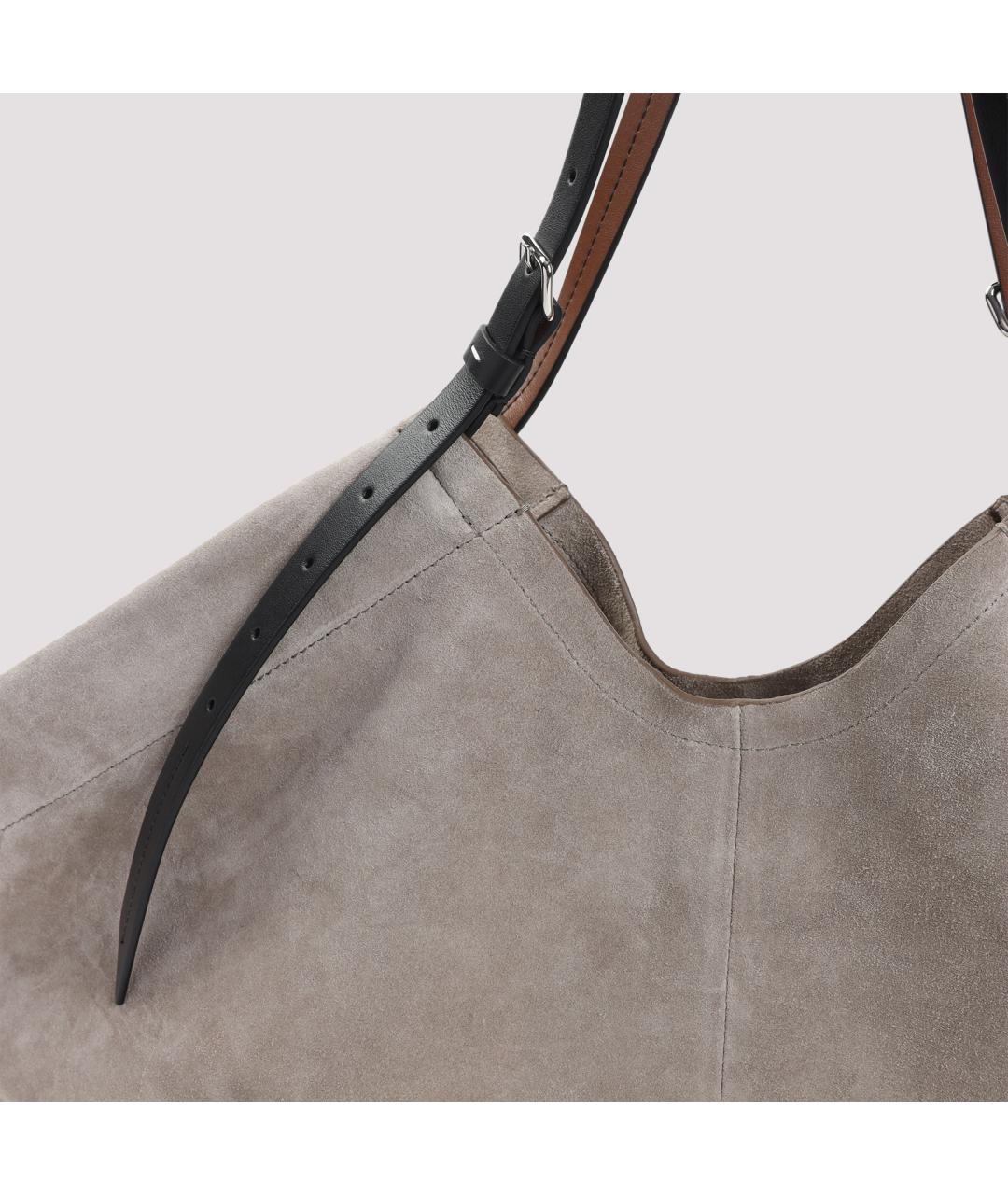 MAISON MARGIELA Бежевая кожаная сумка тоут, фото 3