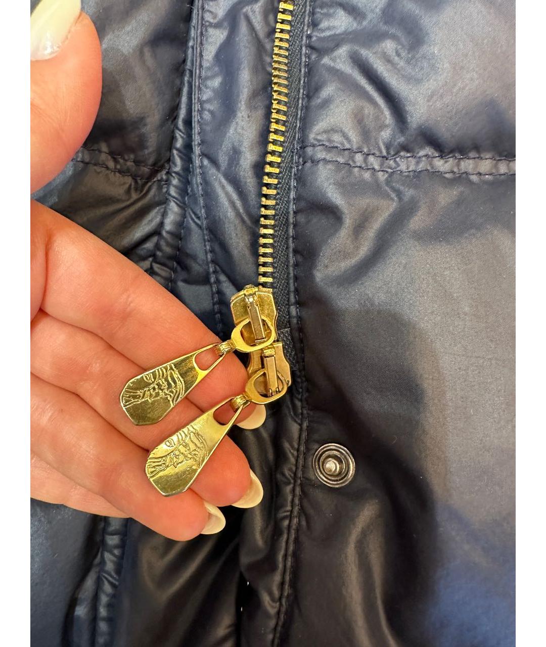 VERSACE COLLECTION Темно-синий пуховик, фото 4