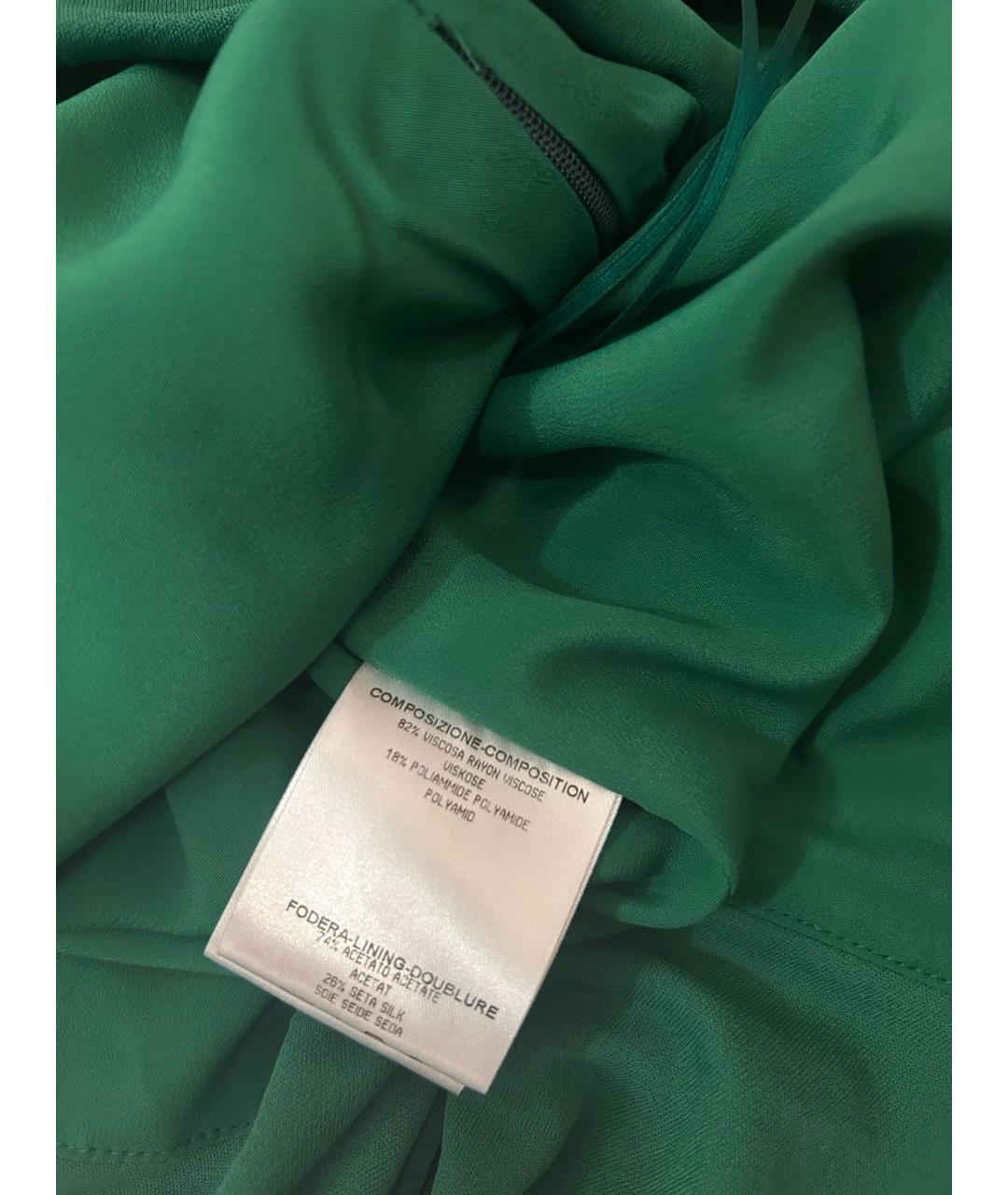 GUCCI Зеленая вискозная блузы, фото 8