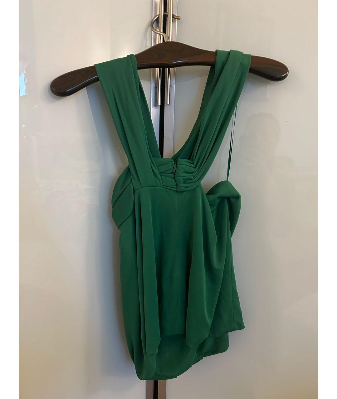 GUCCI Зеленая вискозная блузы, фото 2