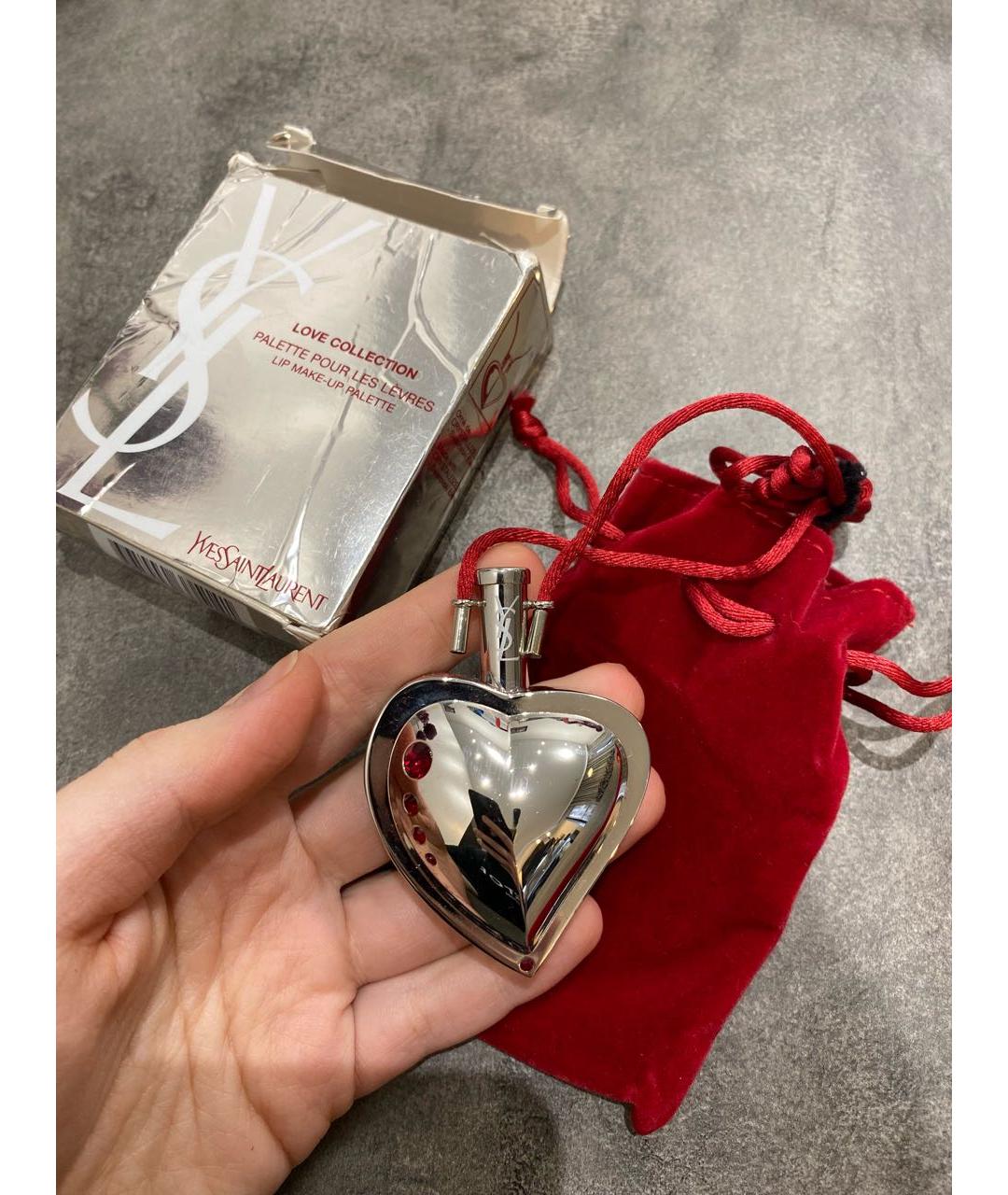 SAINT LAURENT Серебряная металлическая подвеска, фото 5