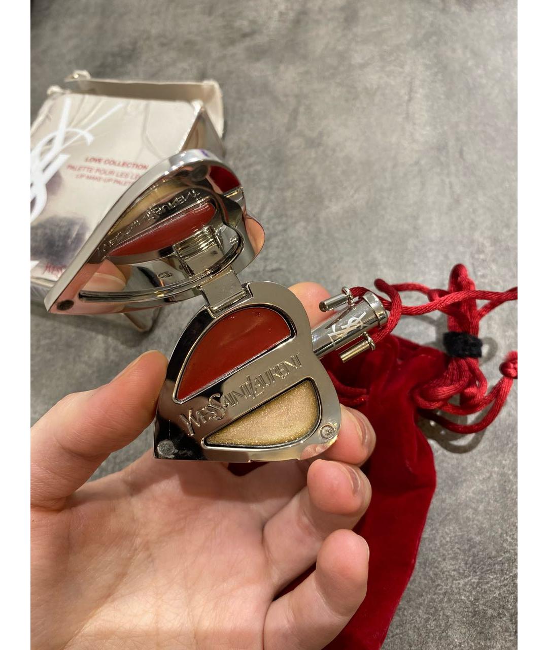 SAINT LAURENT Серебряная металлическая подвеска, фото 3