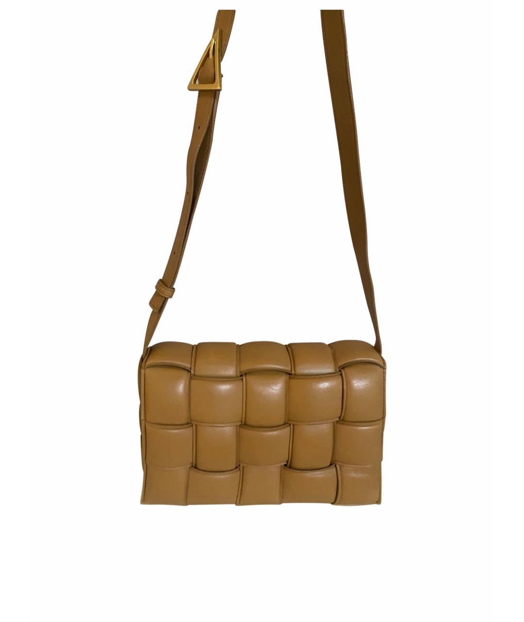 BOTTEGA VENETA Коричневая кожаная сумка через плечо, фото 1