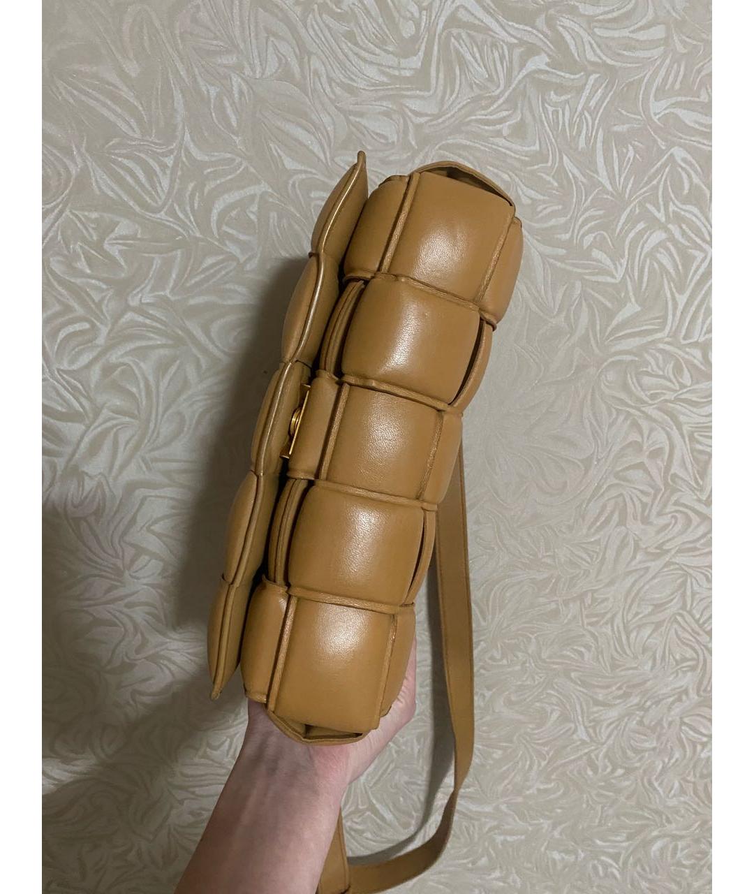 BOTTEGA VENETA Коричневая кожаная сумка через плечо, фото 5