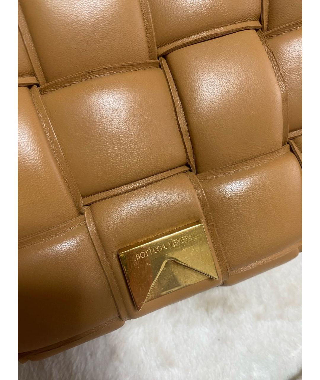BOTTEGA VENETA Коричневая кожаная сумка через плечо, фото 6