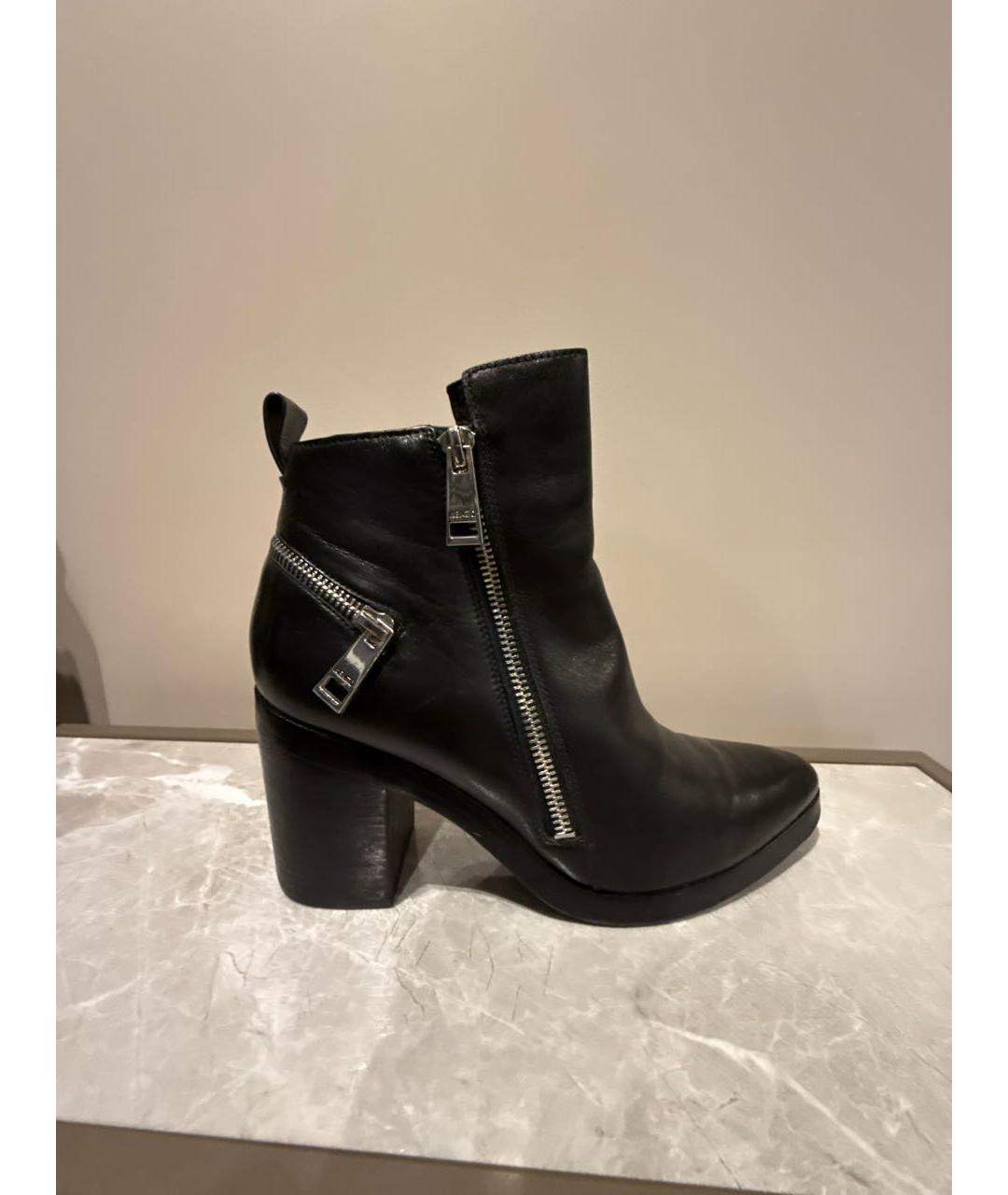 KENZO Черные кожаные ботильоны, фото 5