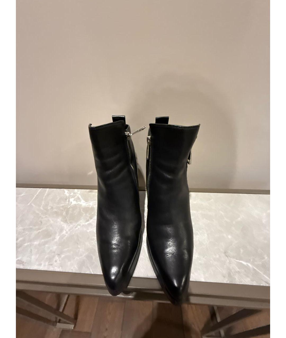 KENZO Черные кожаные ботильоны, фото 2