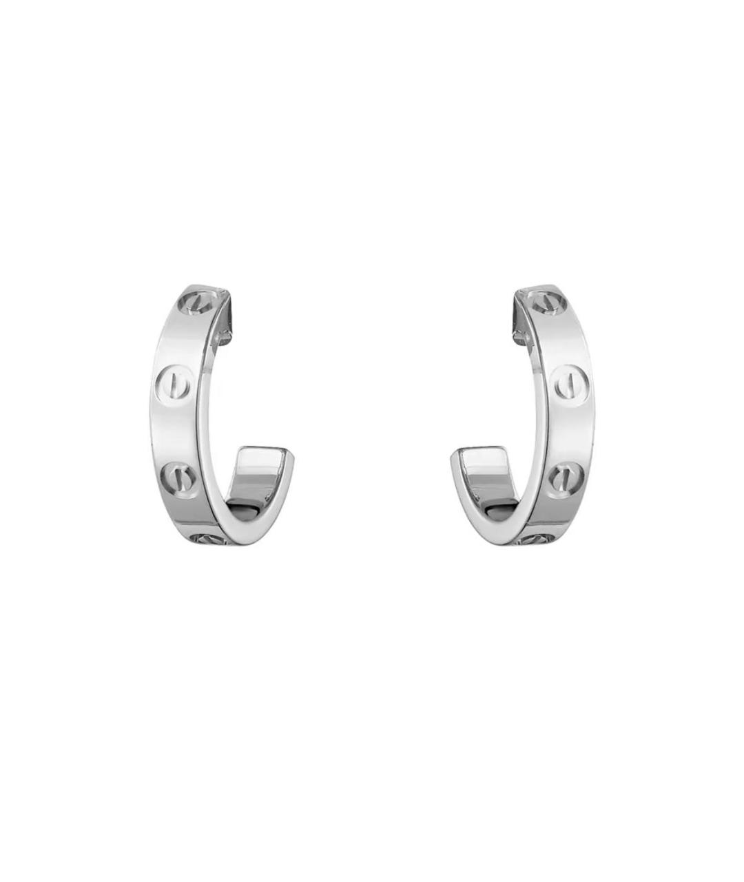 CARTIER Серебряные серьги из белого золота, фото 1