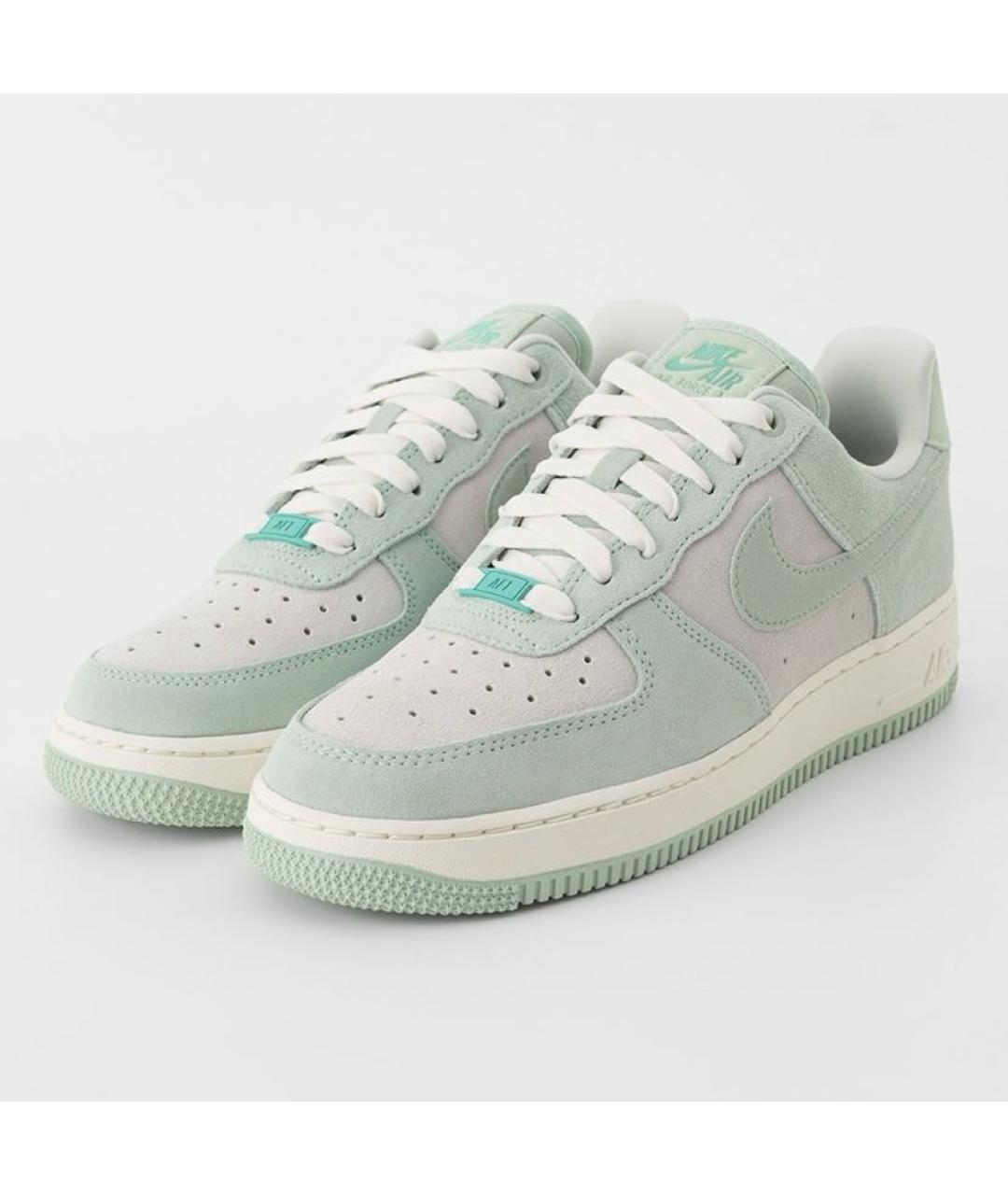 NIKE Салатовые замшевые кроссовки, фото 2