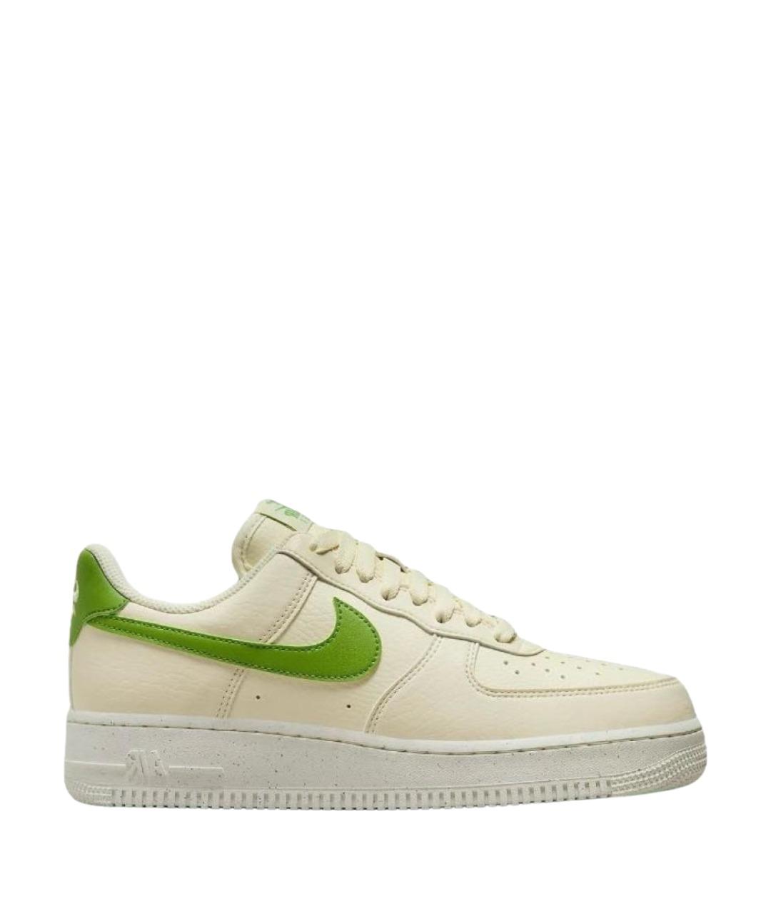 NIKE Бежевые кожаные кроссовки, фото 1