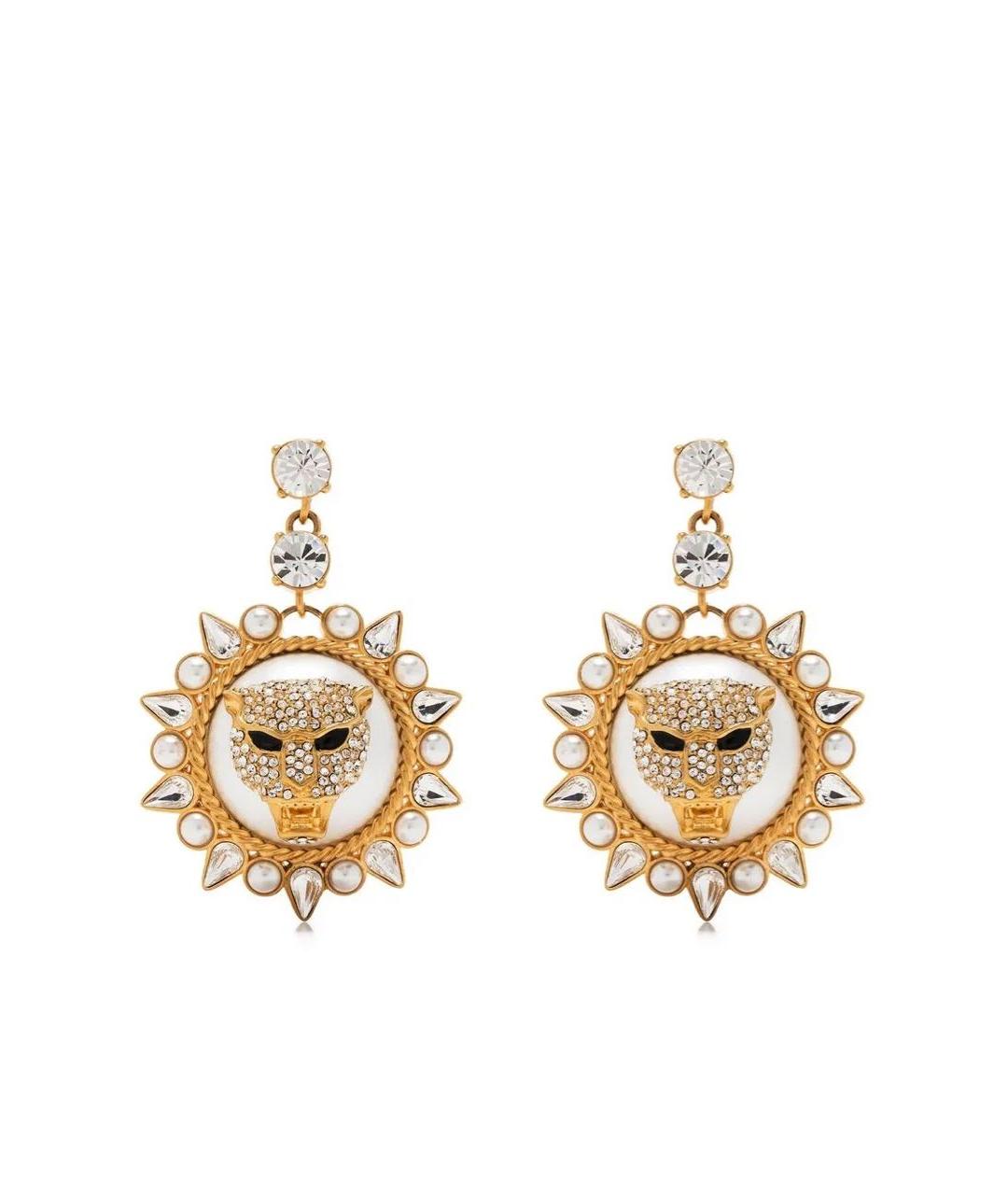 ROBERTO CAVALLI Золотые латунные серьги, фото 1