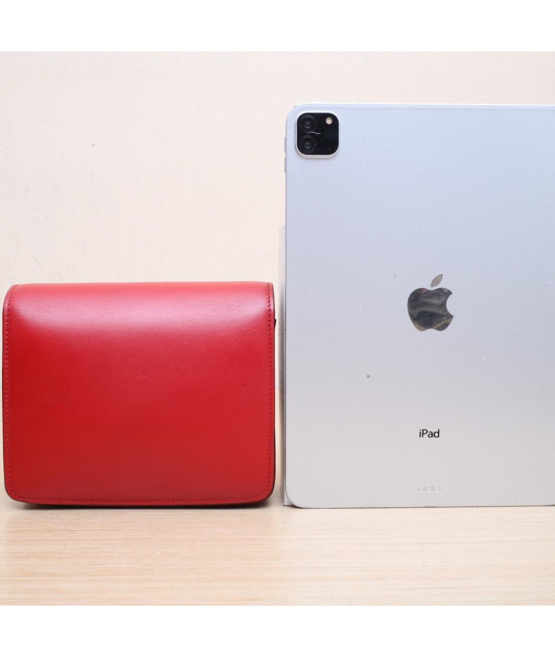 CELINE Красная кожаная сумка через плечо, фото 6