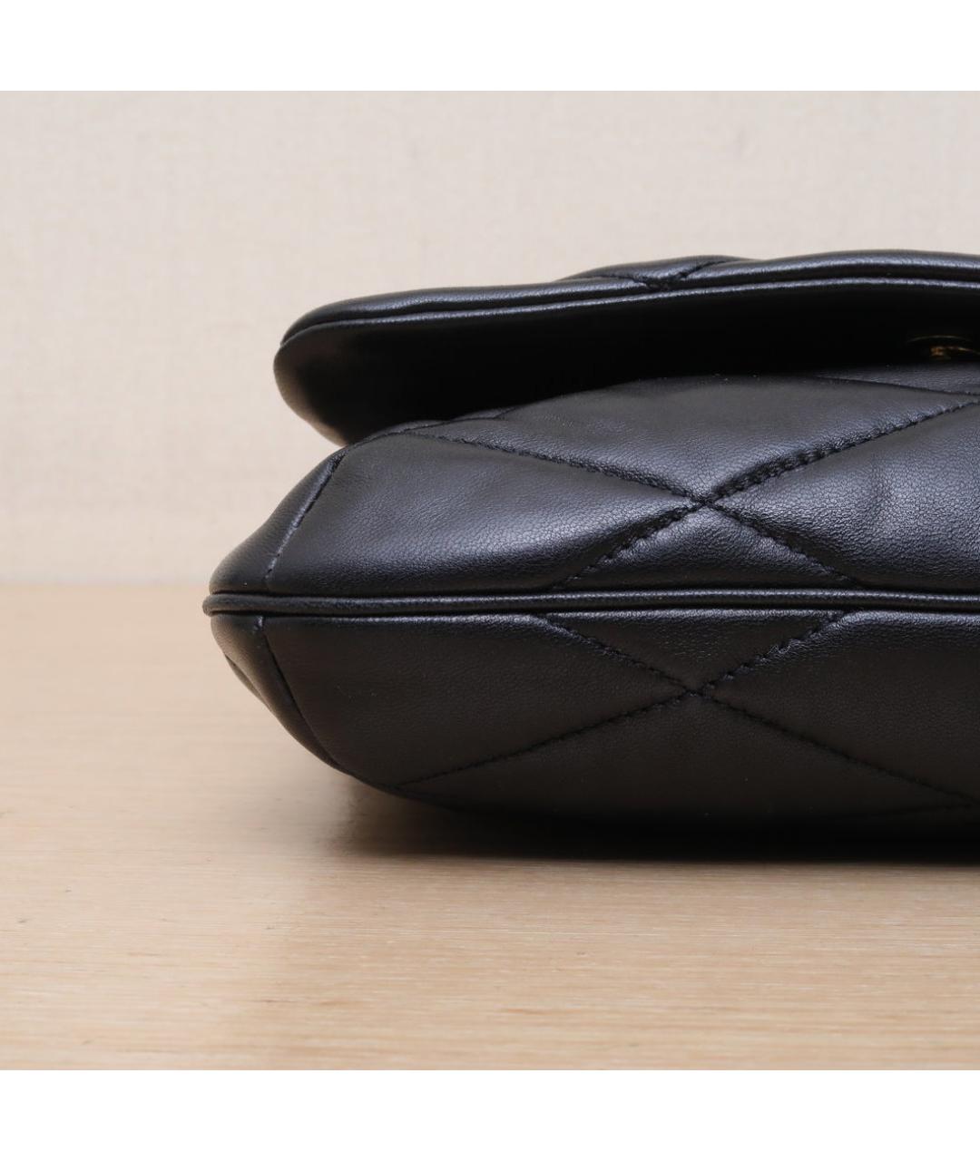 SAINT LAURENT Черная кожаная сумка через плечо, фото 9