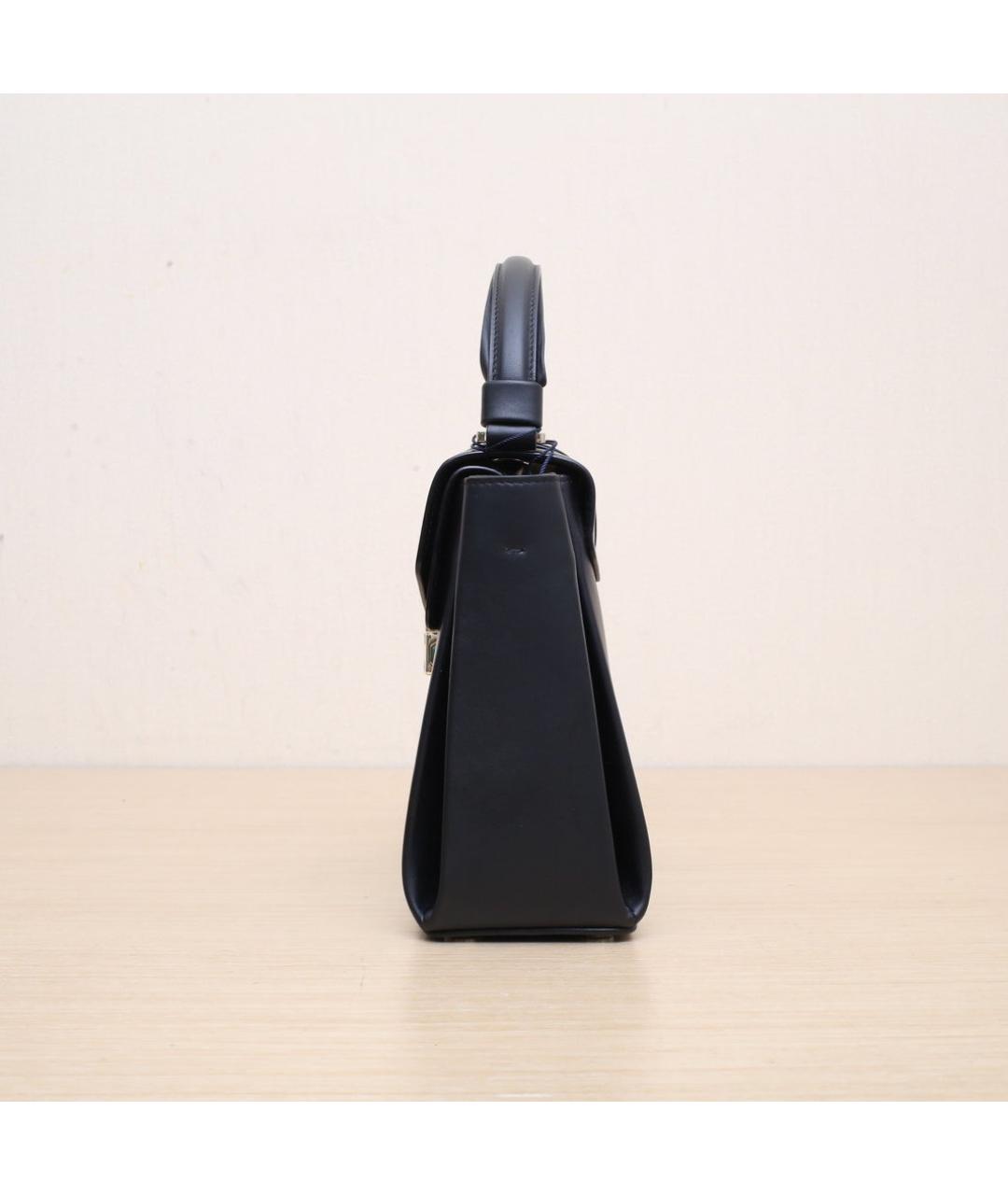 BVLGARI Черная кожаная сумка через плечо, фото 5