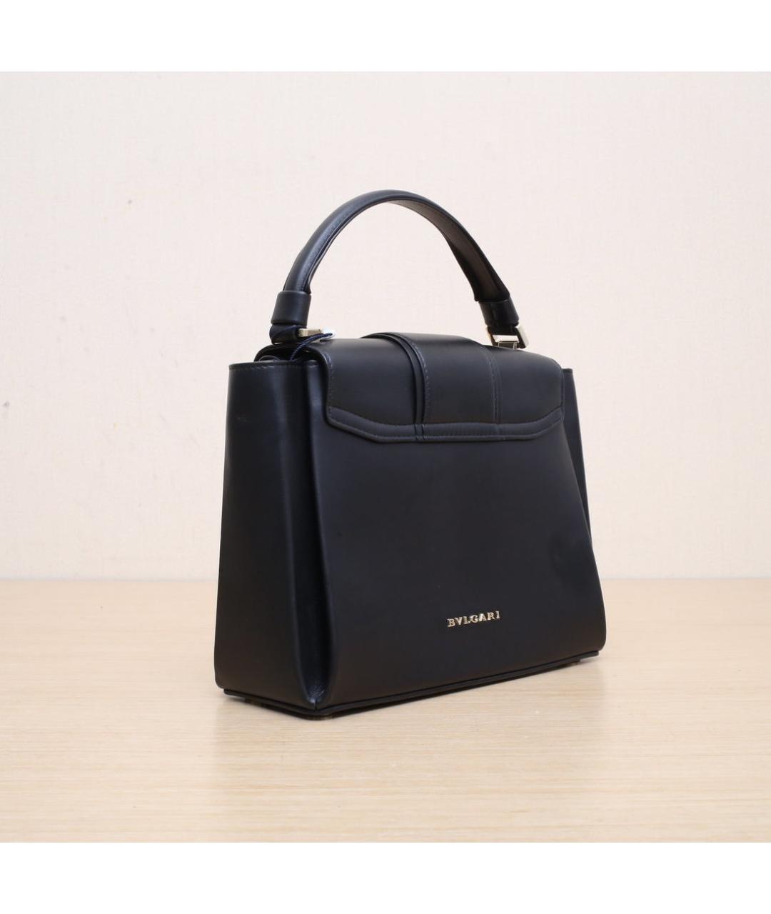 BVLGARI Черная кожаная сумка через плечо, фото 6
