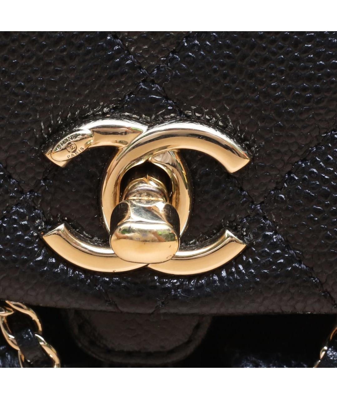CHANEL Черный кожаный рюкзак, фото 8