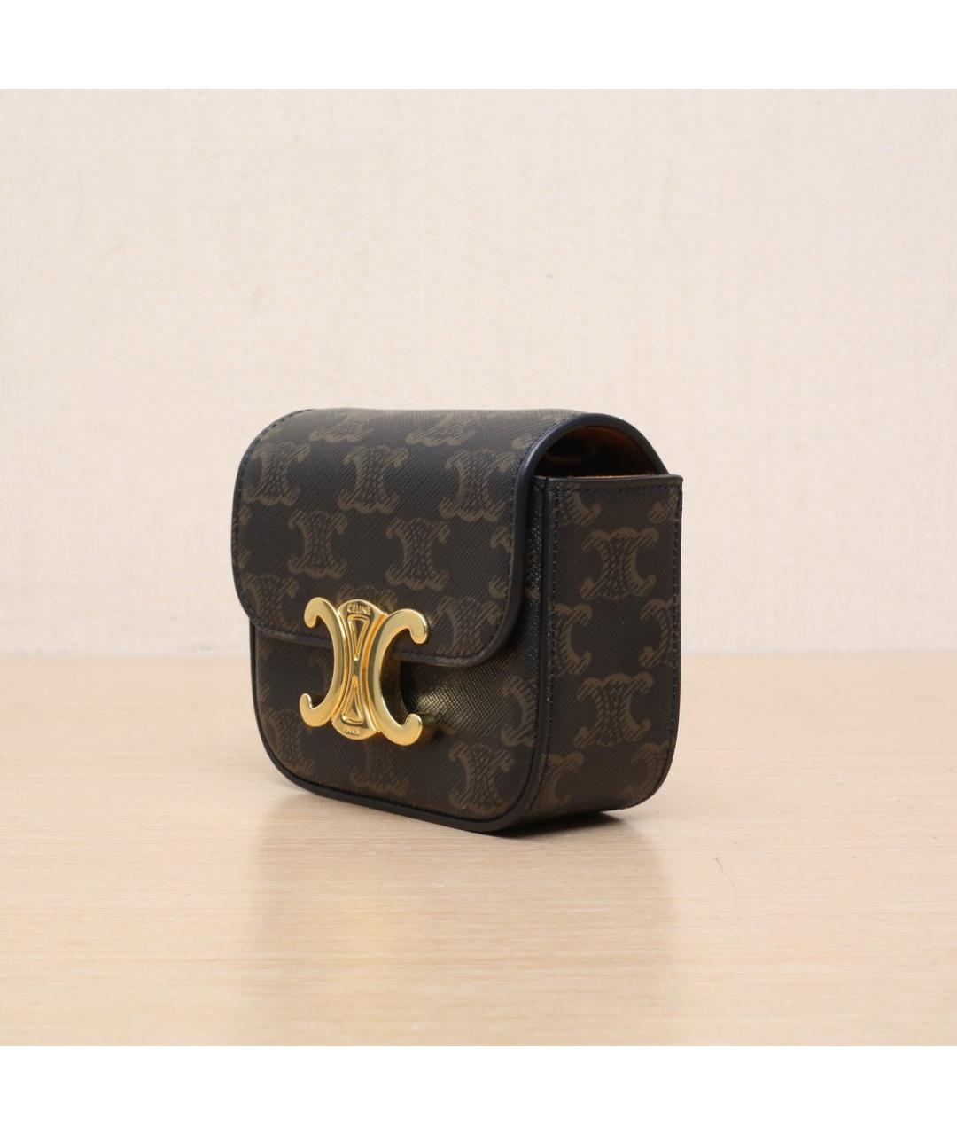 CELINE Коричневая сумка через плечо, фото 4