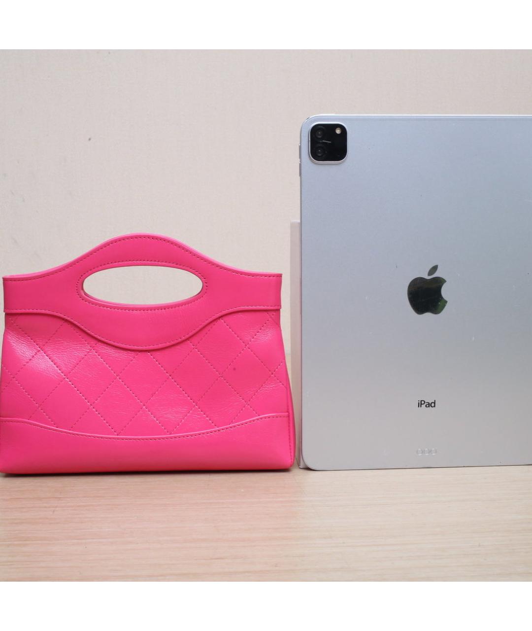 CHANEL Розовая кожаная сумка через плечо, фото 7