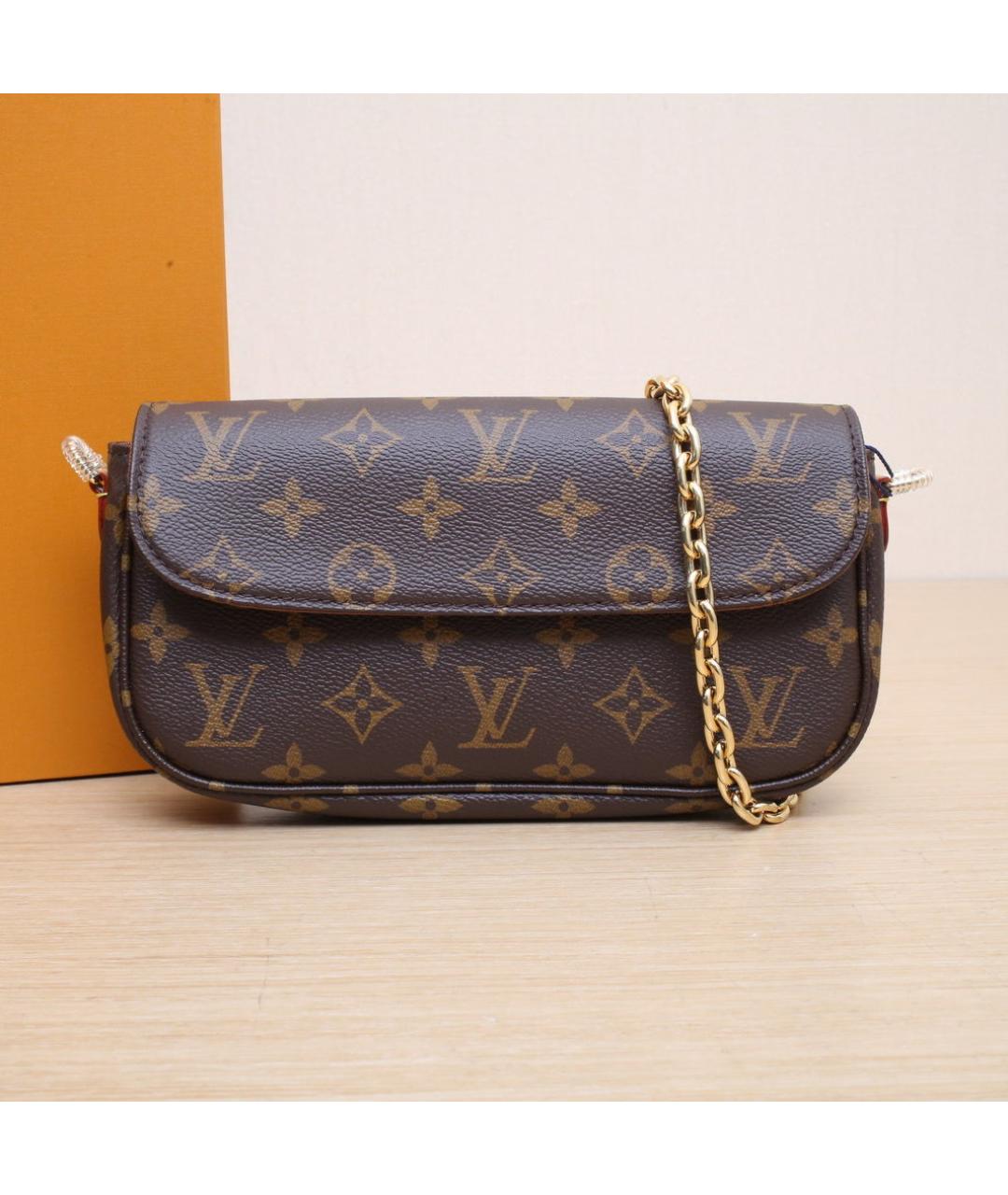 LOUIS VUITTON Коричневая сумка через плечо, фото 2