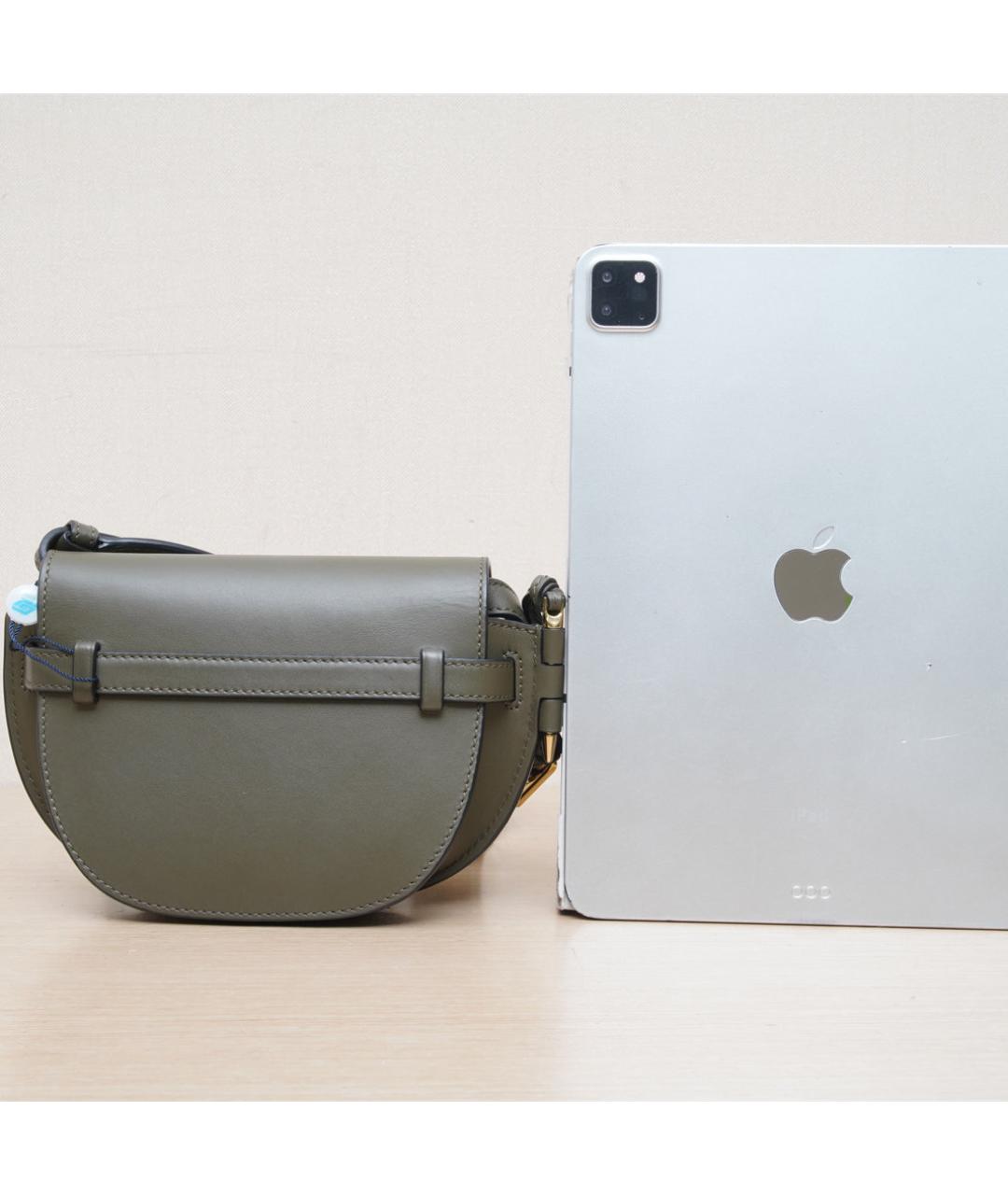 LOEWE Зеленая кожаная сумка через плечо, фото 7