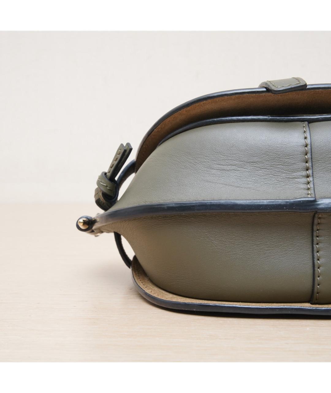 LOEWE Зеленая кожаная сумка через плечо, фото 9