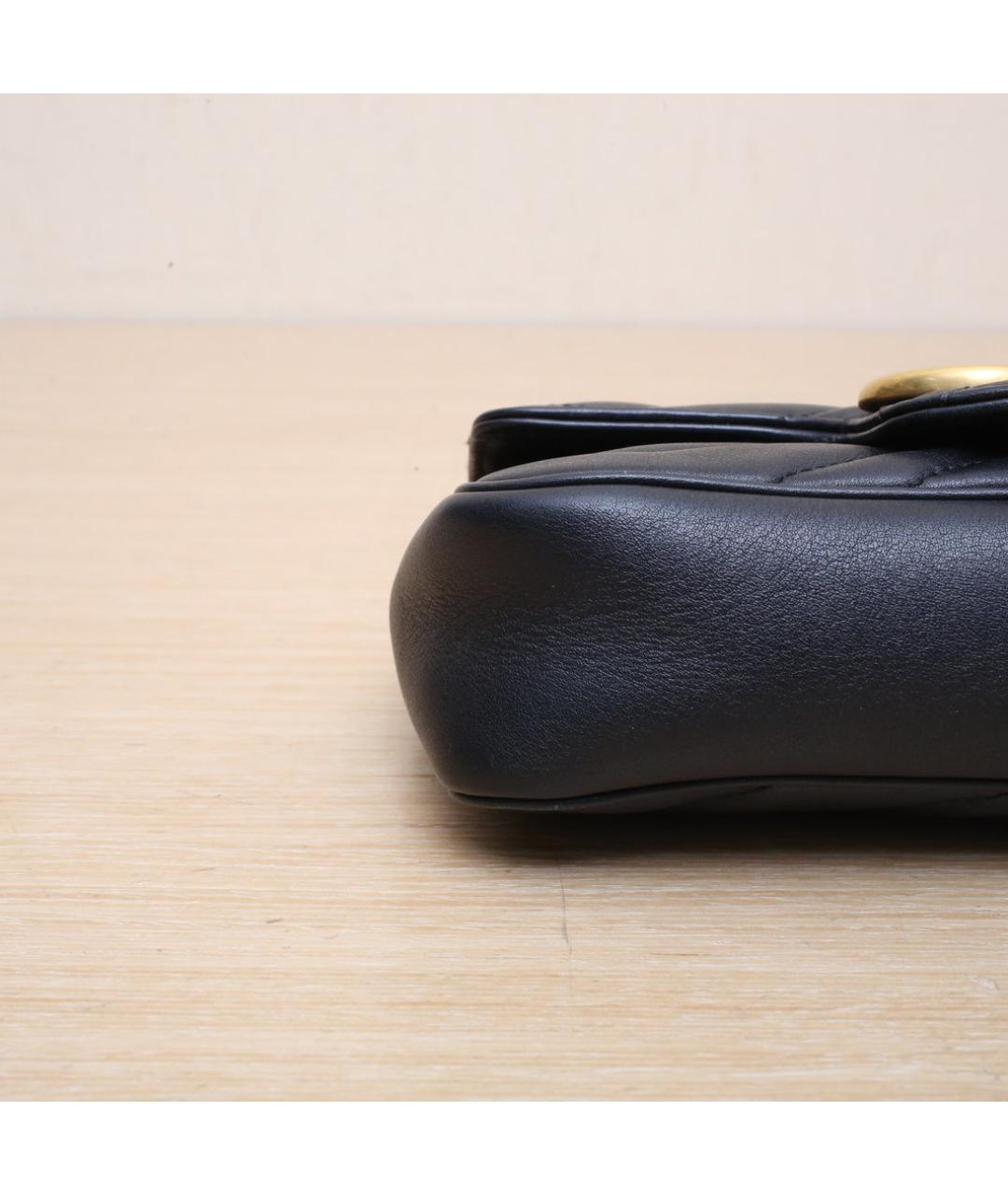 GUCCI Черная кожаная сумка через плечо, фото 9