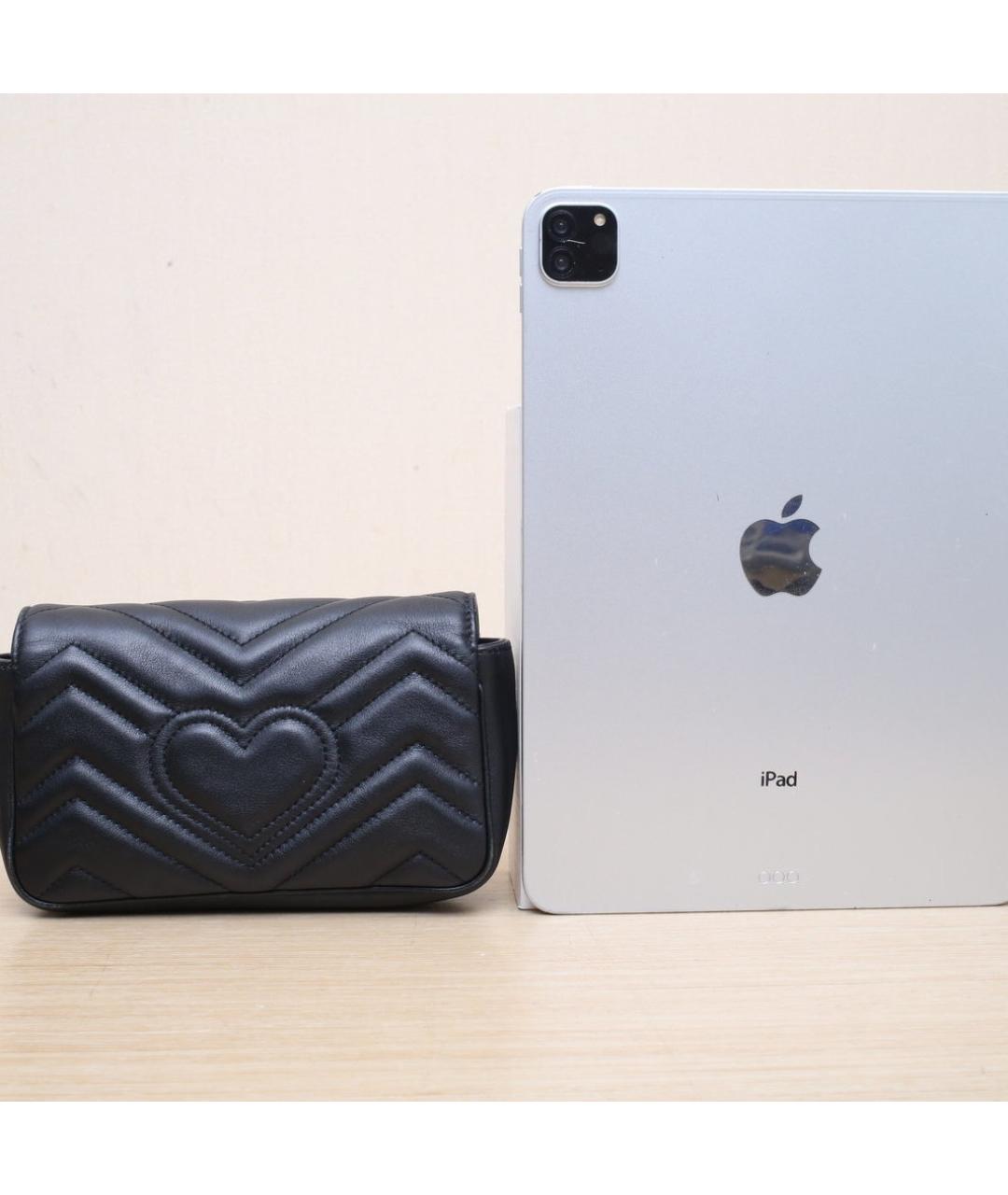 GUCCI Черная кожаная сумка через плечо, фото 7