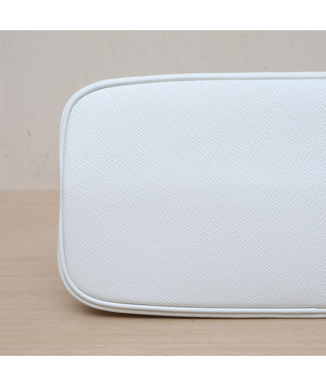 PRADA Белая кожаная сумка через плечо, фото 9