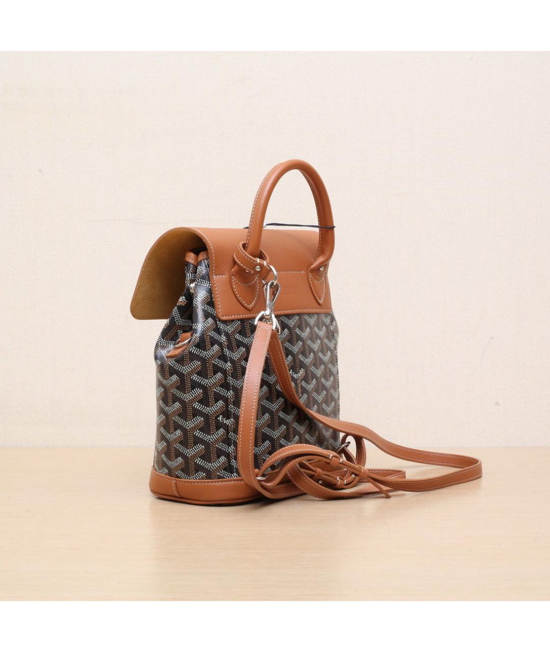 GOYARD Коричневый рюкзак, фото 6