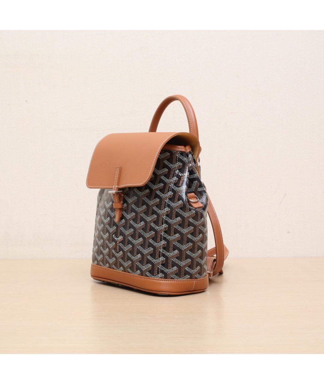 GOYARD Коричневый рюкзак, фото 4