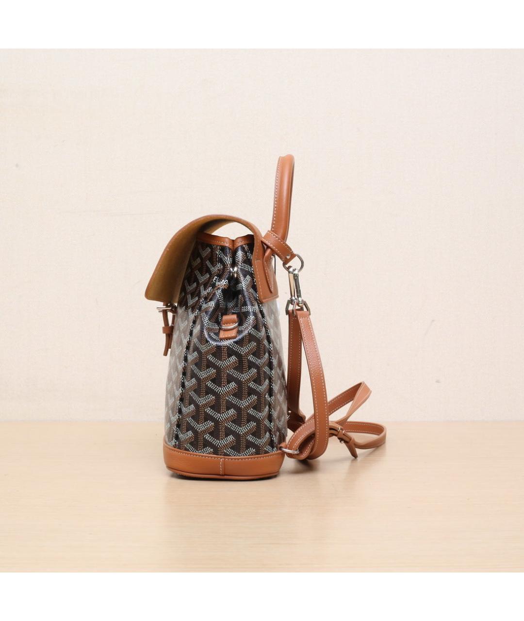 GOYARD Коричневый рюкзак, фото 5