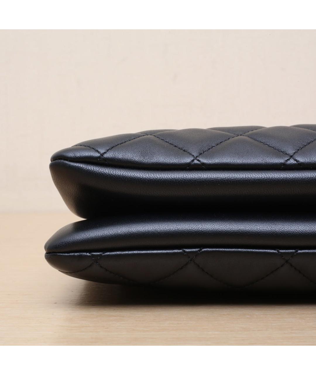 CHANEL Черная кожаная сумка через плечо, фото 9