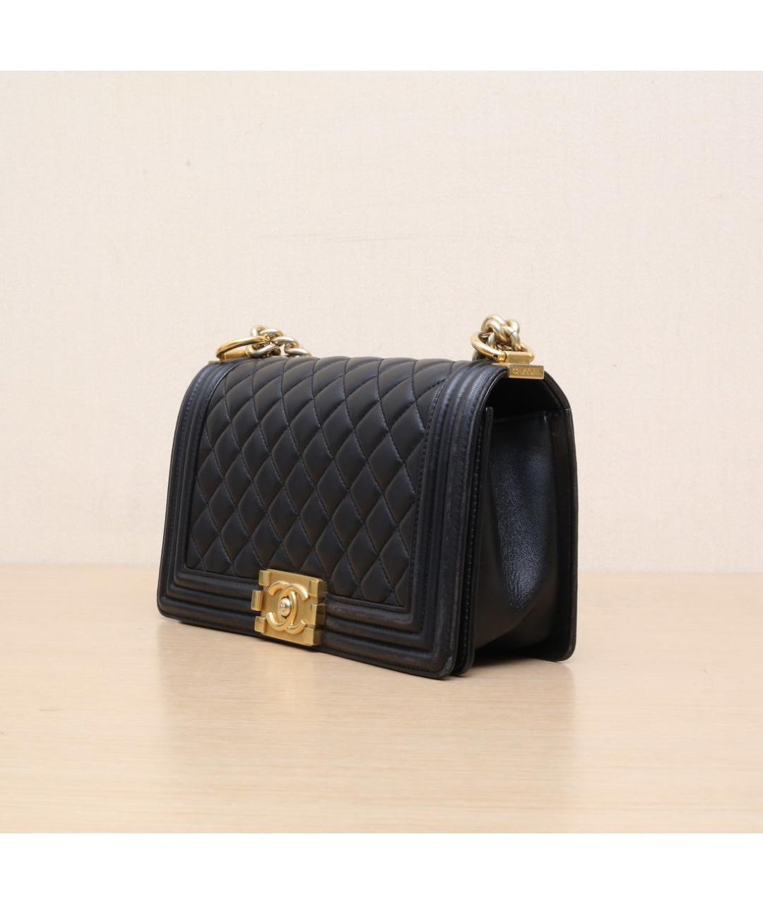 CHANEL Черная кожаная сумка через плечо, фото 4