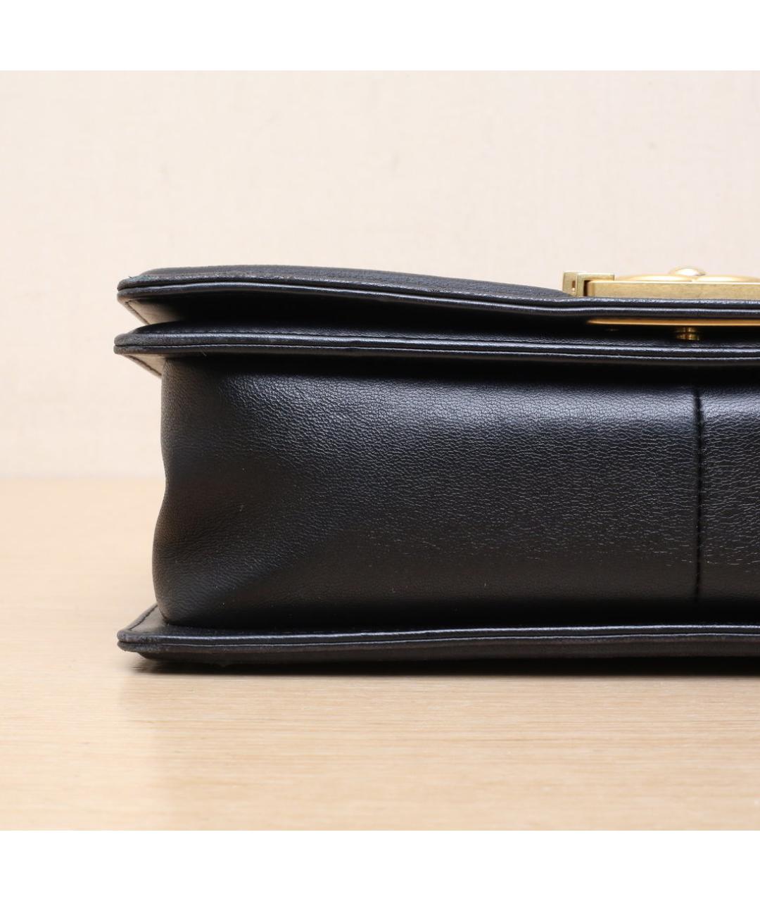 CHANEL Черная кожаная сумка через плечо, фото 9