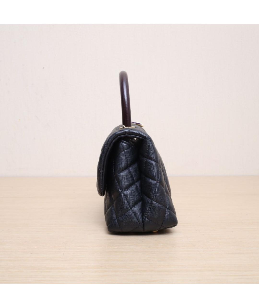CHANEL Черная кожаная сумка через плечо, фото 5