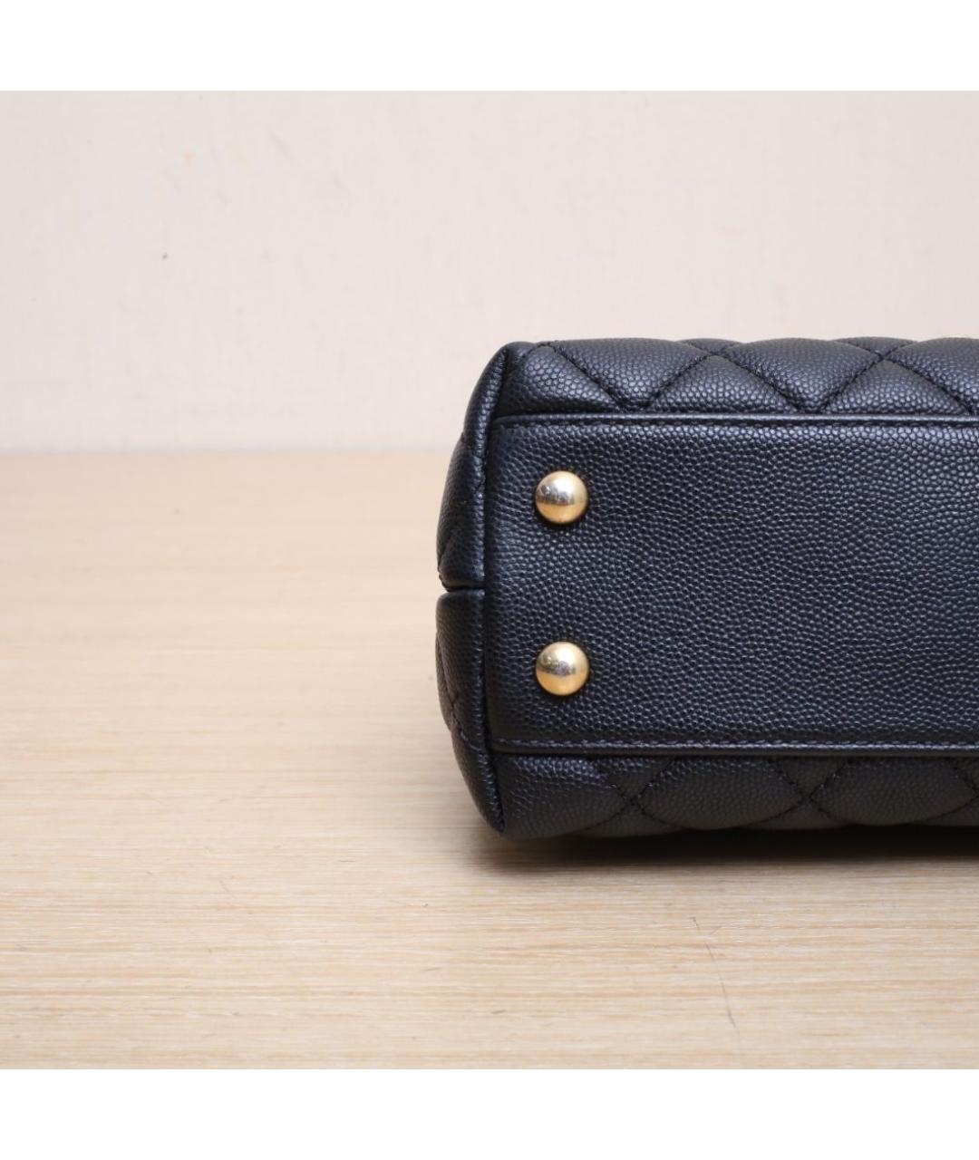 CHANEL Черная кожаная сумка через плечо, фото 9