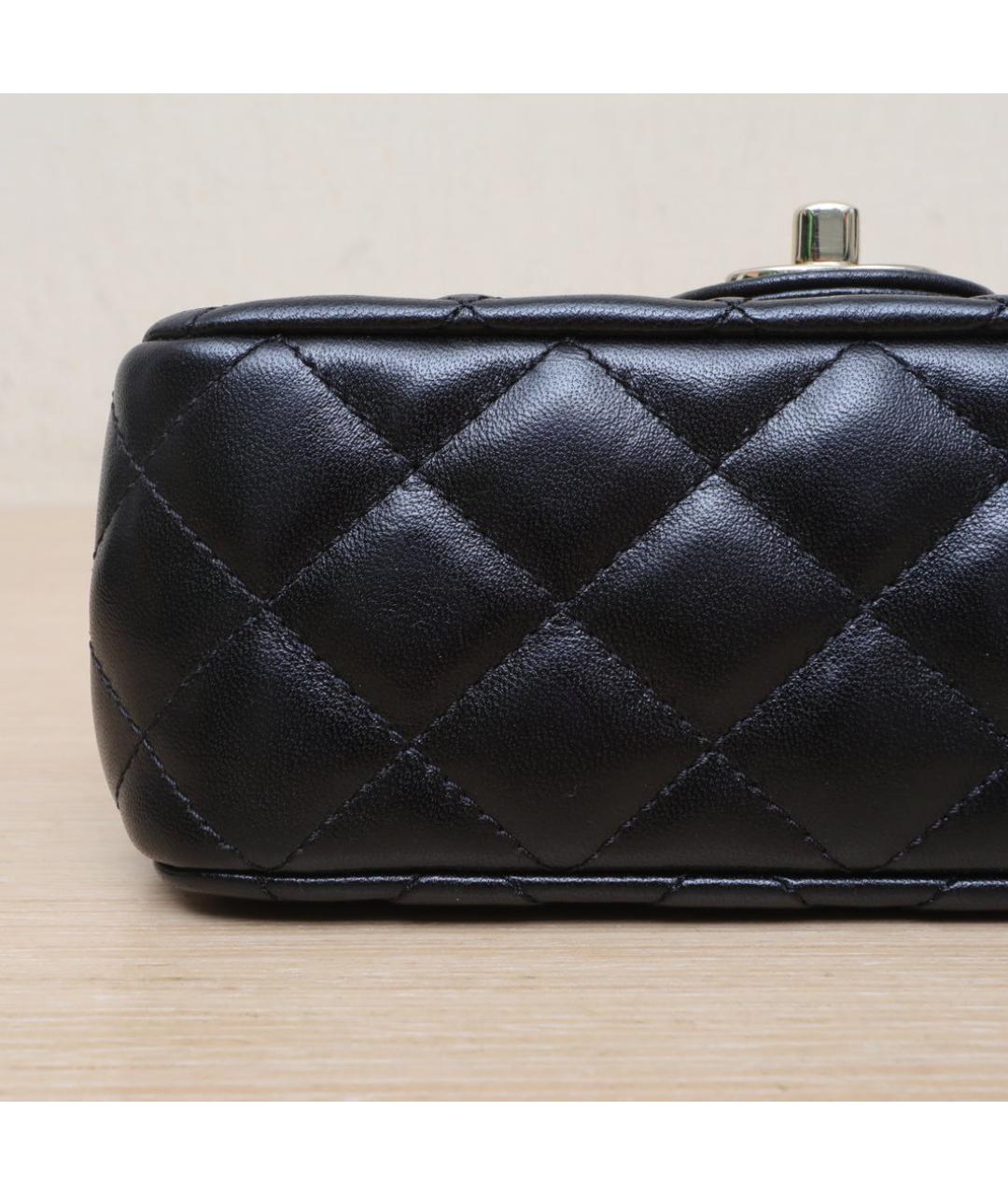 CHANEL Черная кожаная сумка через плечо, фото 9
