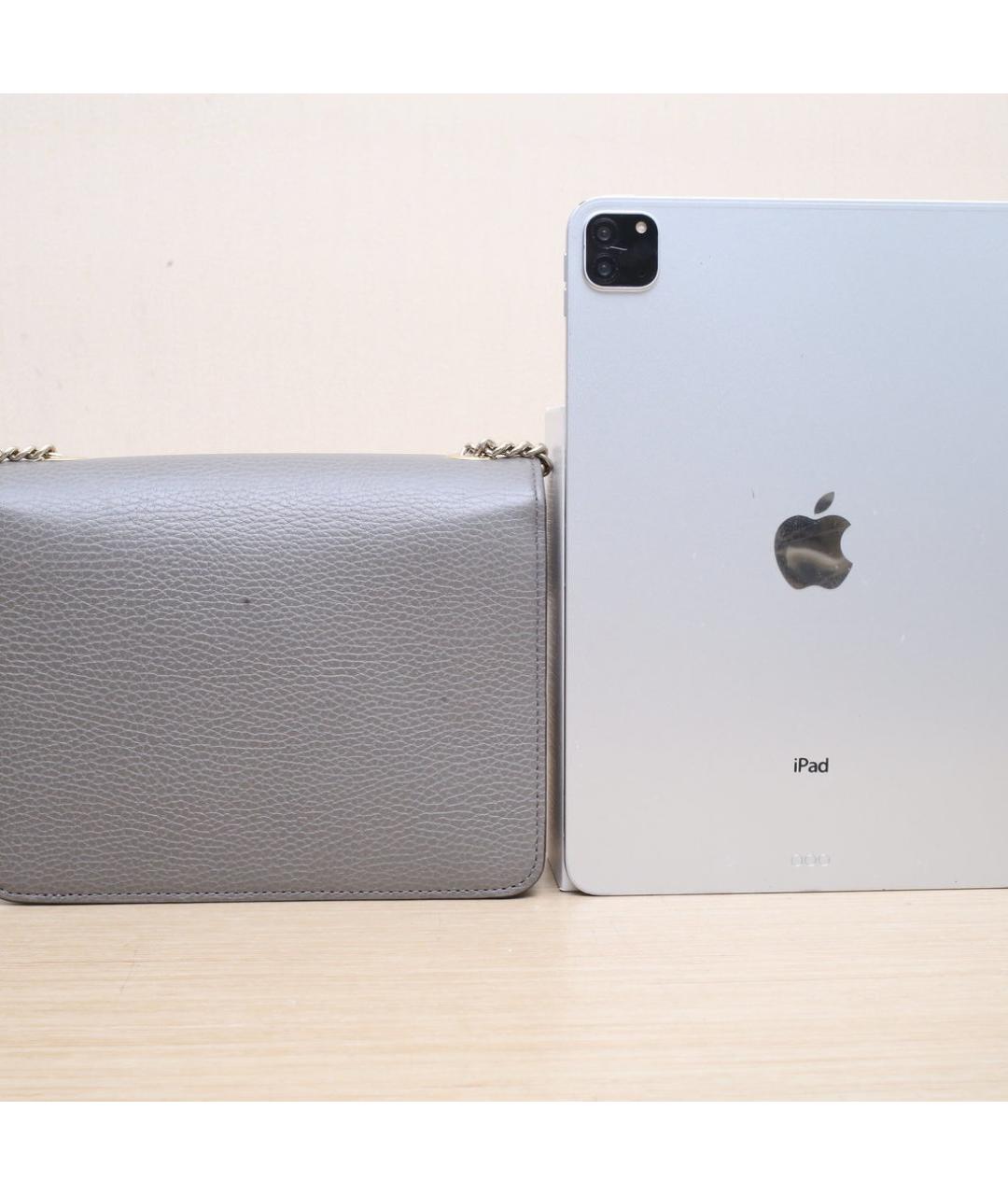 GUCCI Серая кожаная сумка через плечо, фото 7