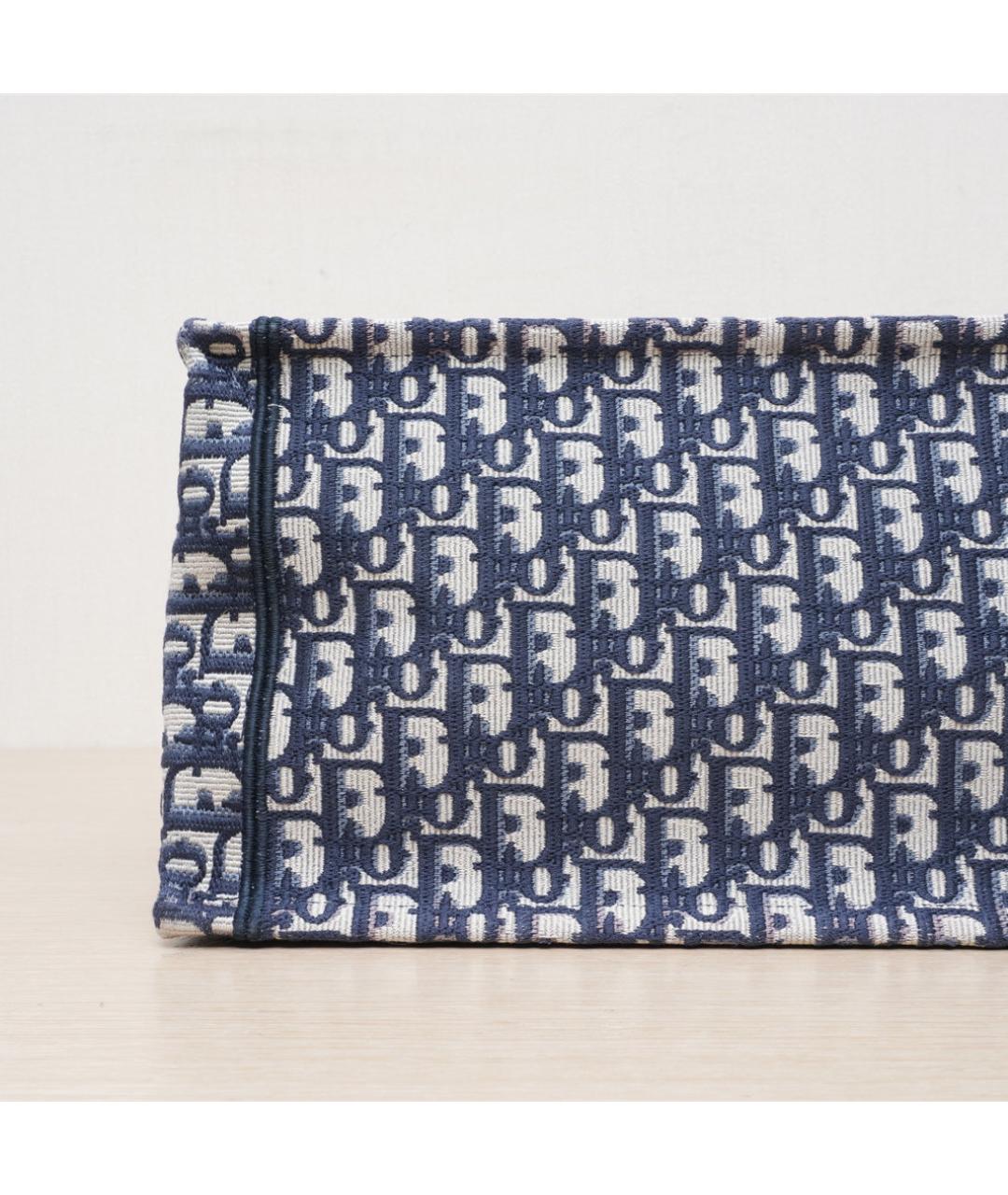 CHRISTIAN DIOR Темно-синяя тканевая сумка через плечо, фото 9